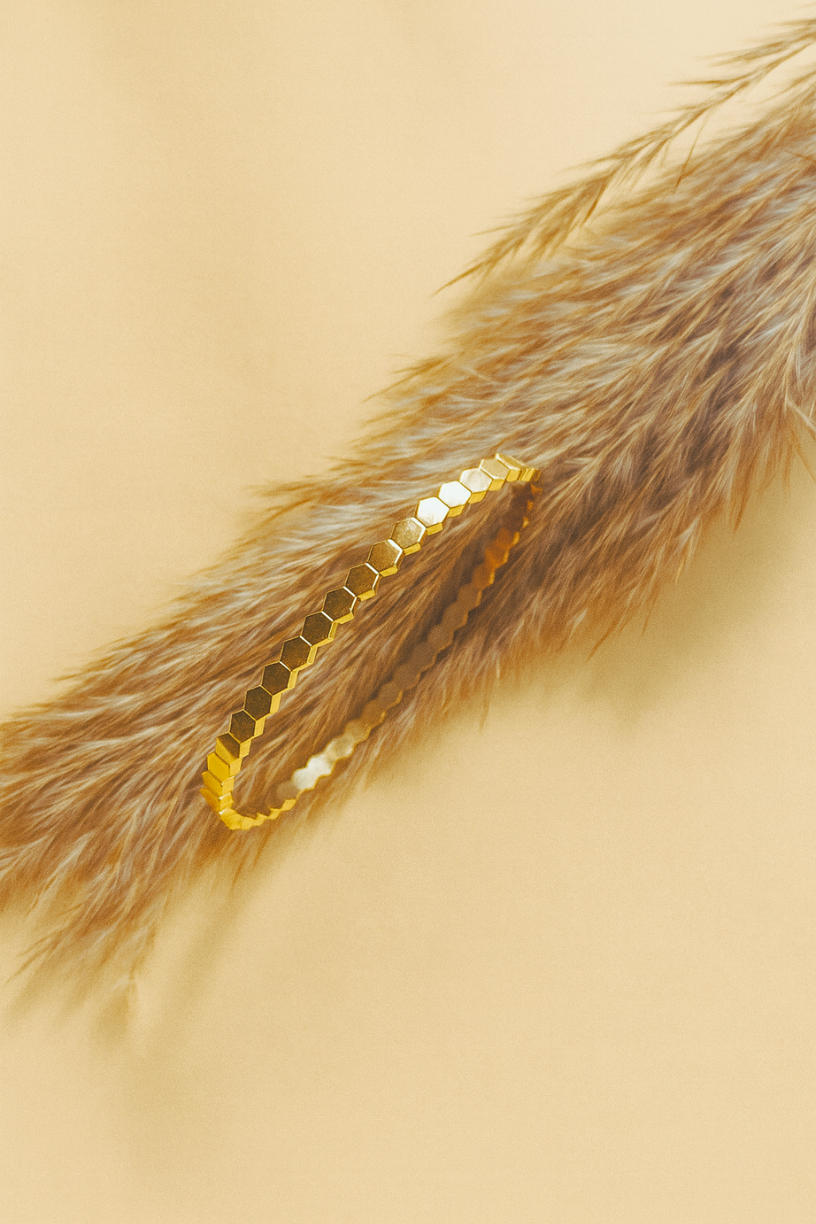 Golden Honeycomb Bracelet