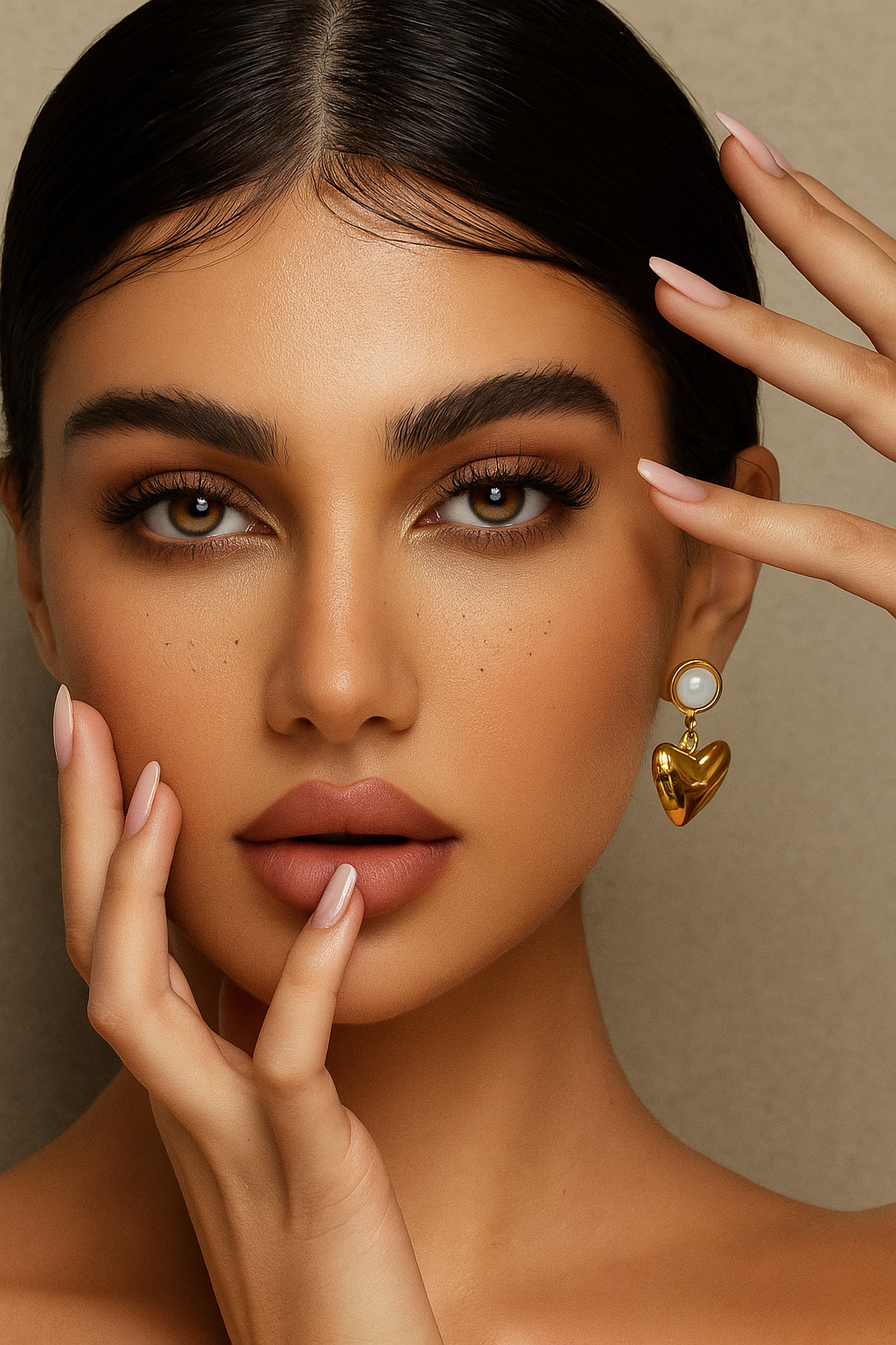 Mini Heart Drop Earrings