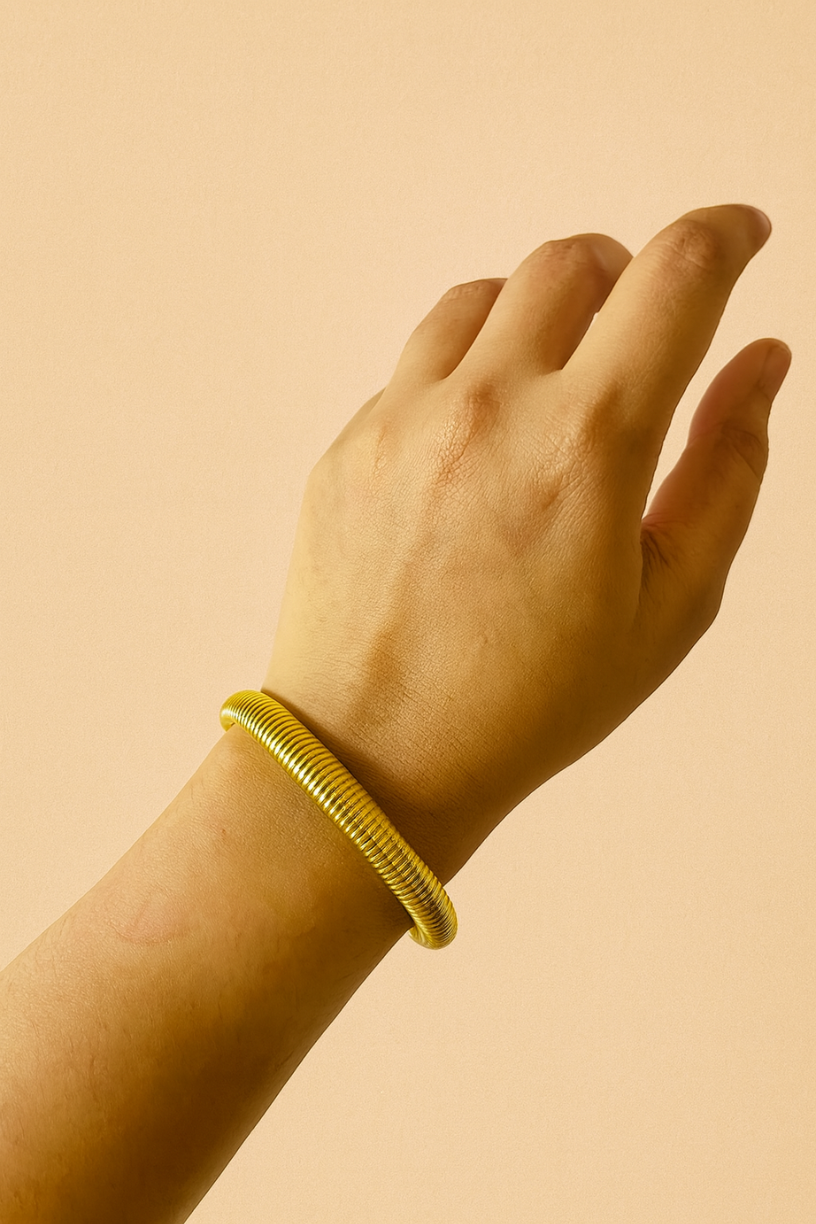 Gold Spring Bracelet