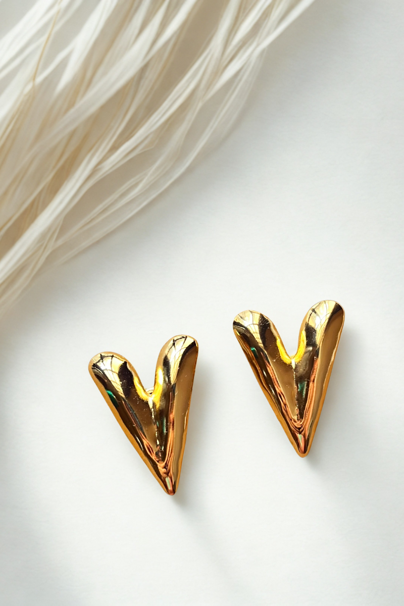 Bold Heart Earrings