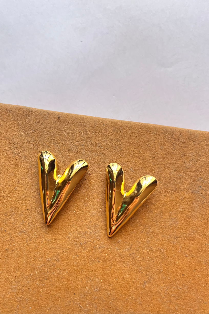 Bold Heart Earrings