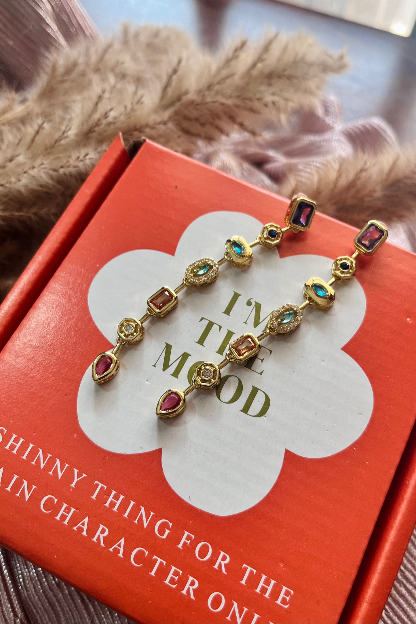 Multi Color Dangler Earrings