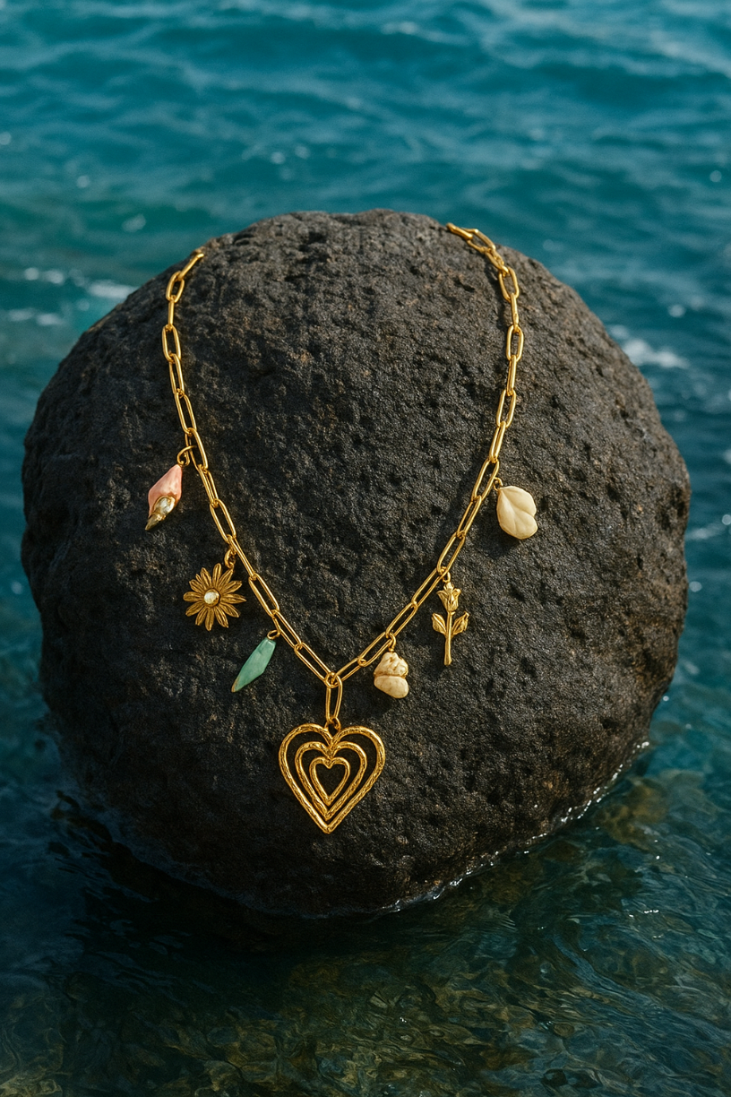 Ocean Heart Necklace