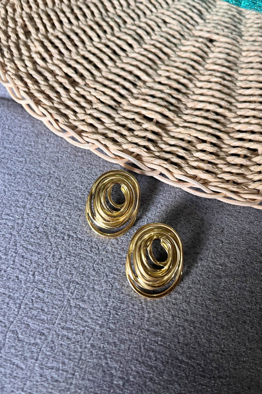 Swirl Stud Earrings