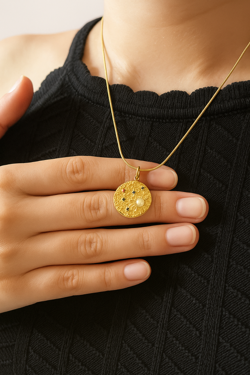 Celeste Disc Necklace