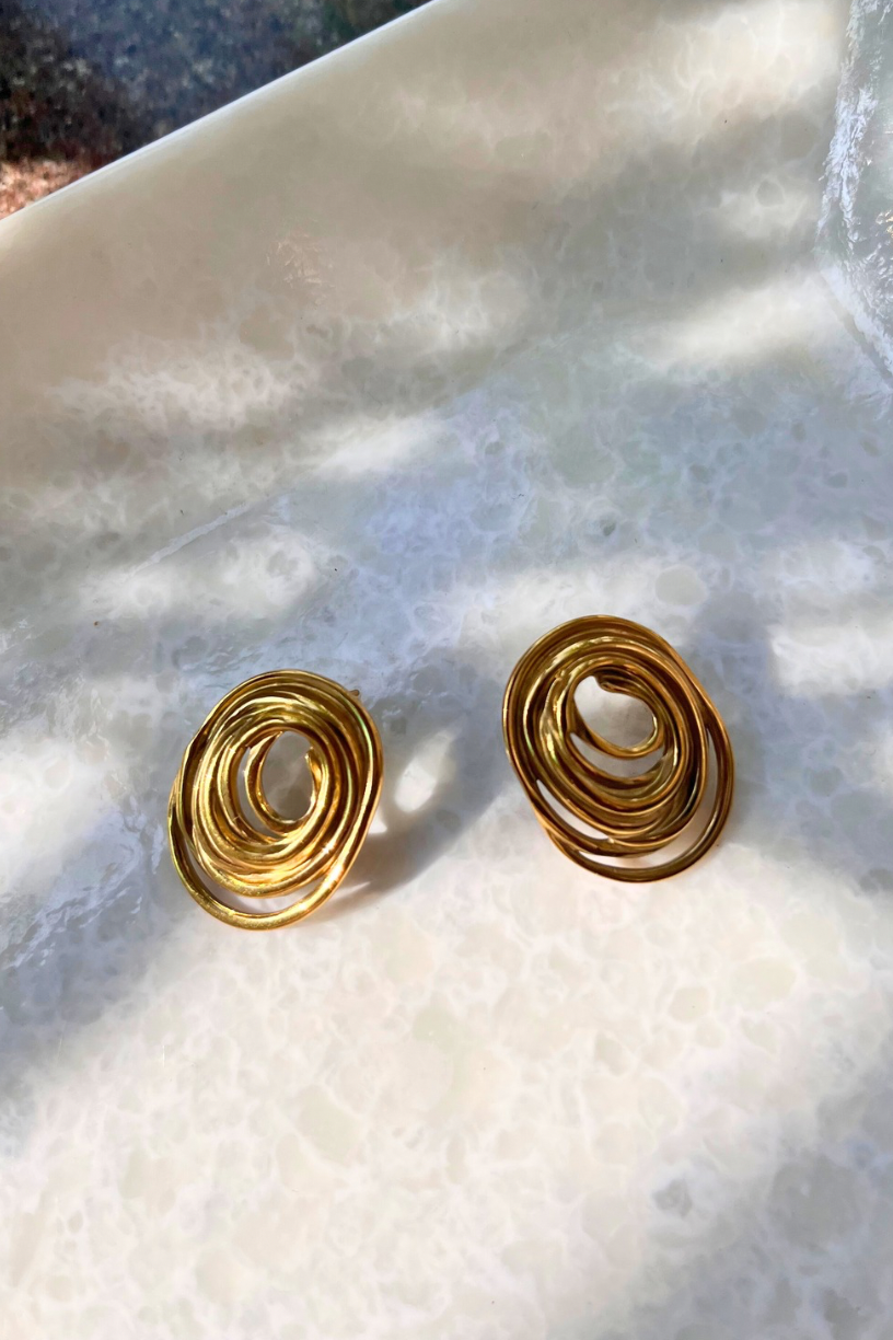 Swirl Stud Earrings