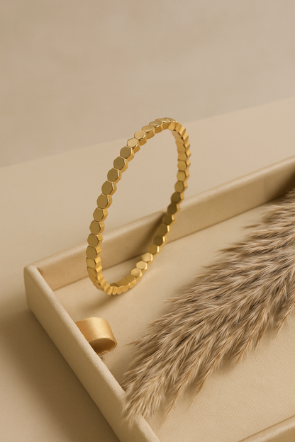 Golden Honeycomb Bracelet