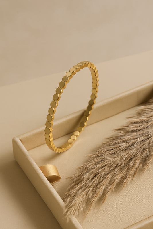 Golden Honeycomb Bracelet