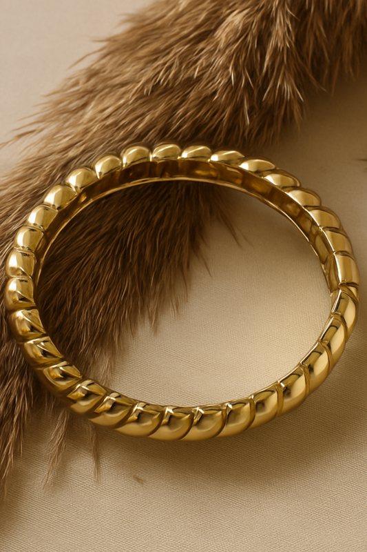 Golden Sprial Luxe Cuff