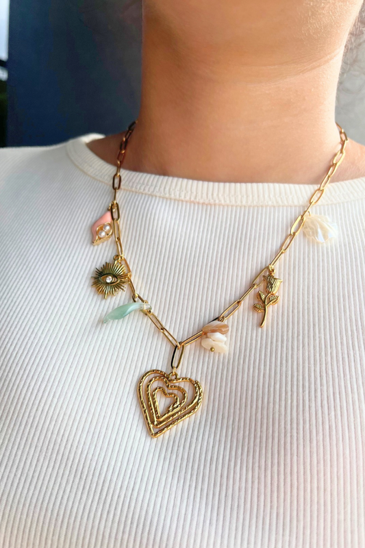 Ocean Heart Necklace