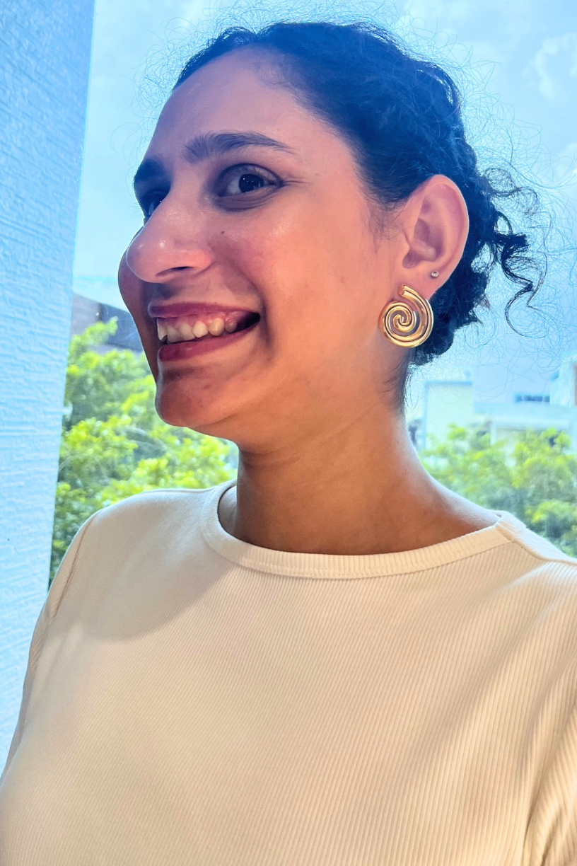 Spiral Muse Statement Earrings- Made to order