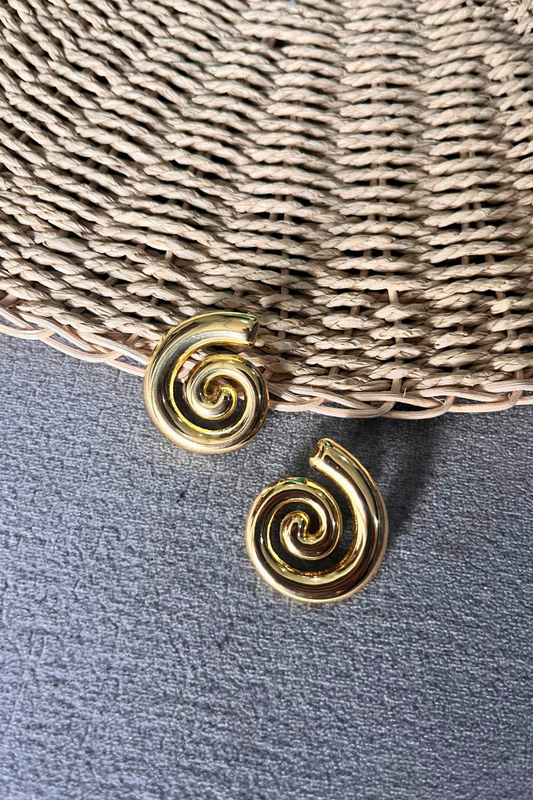 Spiral Muse Statement Earrings- Made to order