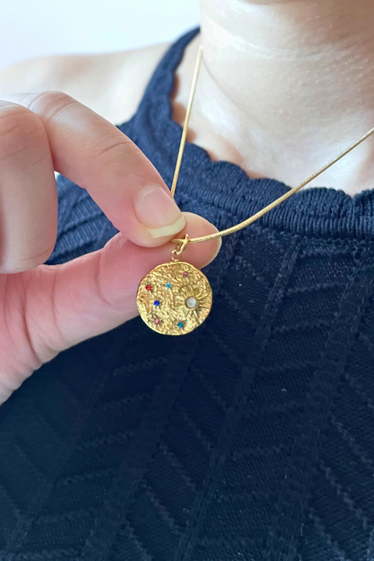 Celeste Disc Necklace